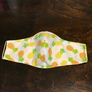 Pineapple adult cotton face mask